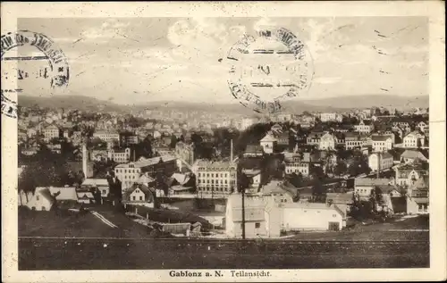 Ak Jablonec nad Nisou Gablonz an der Neiße Region Reichenberg, Gesamtansicht