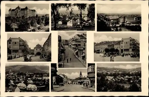 Ak Valašská Meziříčí Wallachisch Meseritz Region Zlin, Ortsansichten, Straßenpartie