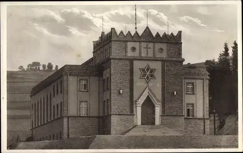 Ak Pockau Lengefeld Erzgebirge, Gemeinschaft in Christo Jesu, Tempel Elias Burg