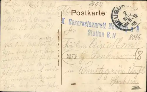 Ak Neuburg an der Donau Oberbayern, Partie beim oberen Tor