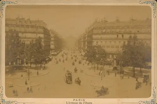 Kabinettfoto Paris IX., Avenue de l'Opera