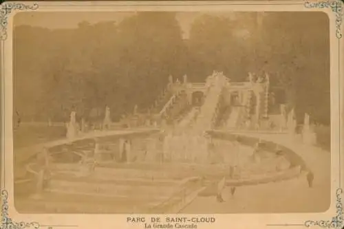 Kabinettfoto Saint Cloud Hauts de Seine, Saint-Cloud Park, die Grande Cascade