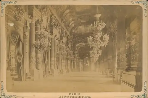 Kabinettfoto Paris IX., Das öffentliche Foyer der Oper