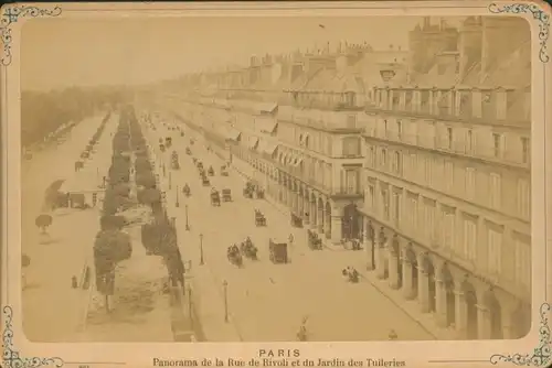 Kabinettfoto Paris I., Rue de Rivoli, Jardin des Tuileries