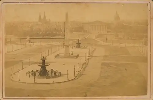 Kabinettfoto Paris VIII., Place de la Concorde