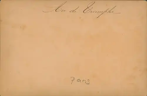 Kabinettfoto Paris VIII., Arc de Triomphe