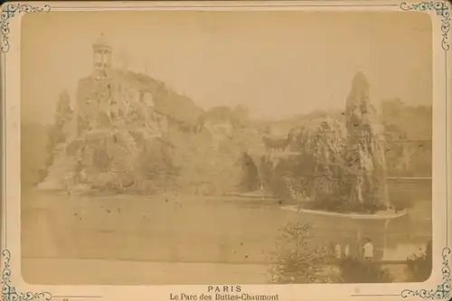 Kabinettfoto Paris XIX., Der Parc des Buttes-Chaumont