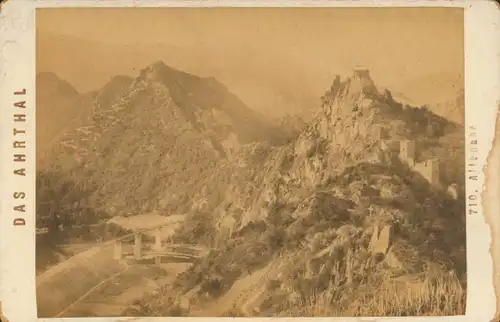 Kabinettfoto Altenahr im Kreis Ahrweiler Rheinland Pfalz, Ahrtal, Burgruine