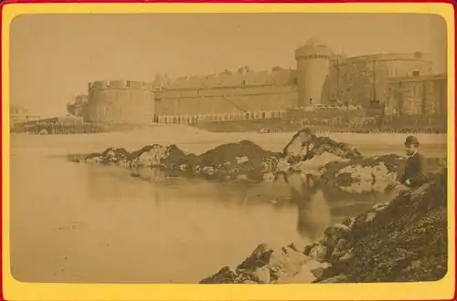 Kabinettfoto Saint Malo Ille et Vilaine Bretagne, Le Chateau, Nordküste