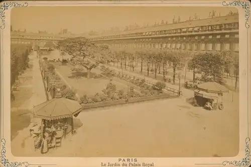 Kabinettfoto Paris I., Der Garten des Palais Royal