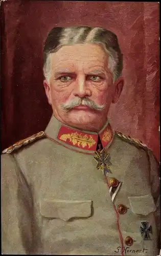 Künstler Ak Hornert, G., Generalfeldmarschall August von Mackensen