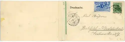 Klapp Ak Düsseldorf am Rhein, Industrie- und Gewerbe-Ausstellung 1902, Rheinbrücke