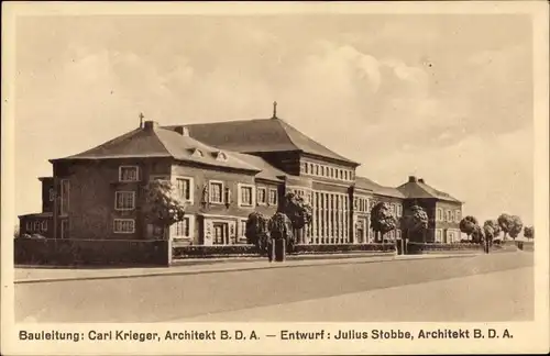 Ak Düsseldorf am Rhein, Neuerbautes Lutherhaus