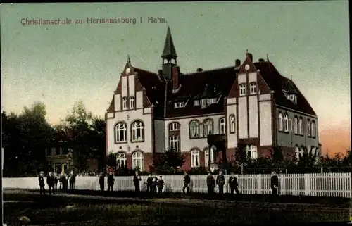 Ak Hermannsburg Südheide in der Lüneburger Heide, Christianschule