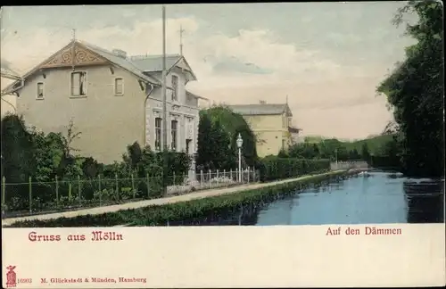 Ak Mölln im Herzogtum Lauenburg, Dämmen