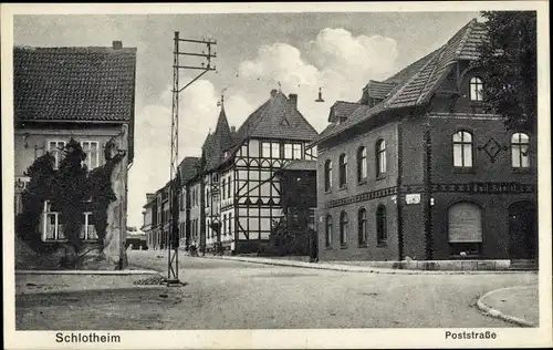 Ak Schlotheim in Thüringen, Poststraße