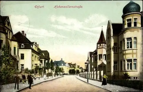 Ak Erfurt in Thüringen, Hohenzollernstraße