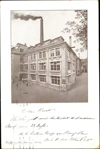 Ak Leipzig in Sachsen, Firma Otto Regel, Fabrikgebäude