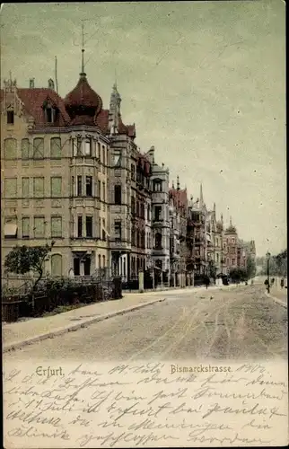 Ak Erfurt in Thüringen, Bismarckstraße