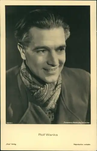 Ak Schauspieler Rolf Wanka, Portrait
