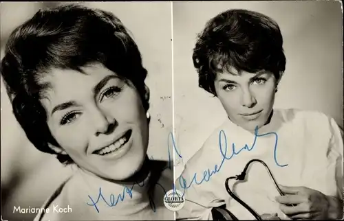 Ak Schauspielerin Marianne Koch in Die Landärzting, Portraits