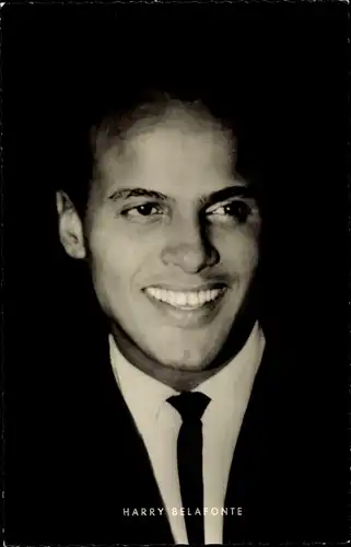 Ak Sänger Harry Belafonte, Portrait