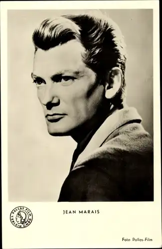 Ak Schauspieler Jean Marais, Portrait, Reif auf junge Blüten, Orpheus