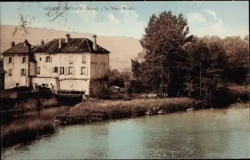 Ak Nogent-l’Artaud Aisne, Le Vieux Moulin