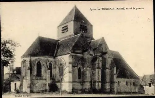 Ak Morsain Aisne, Kirche, vor dem Krieg