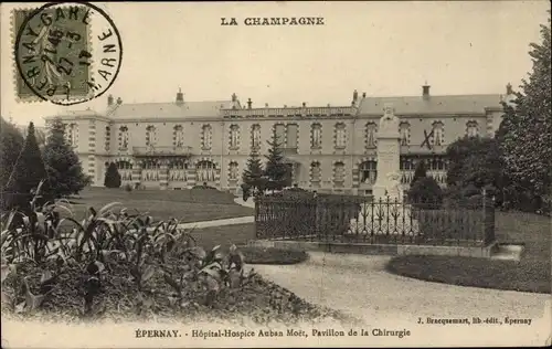 Ak Épernay Marne, Hospizkrankenhaus Auban Moet, Pavillon für Chirurgie