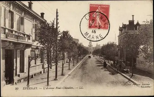 Ak Épernay Marne, Avenue Paul-Chaudon