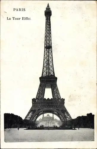 Ak Paris VII, Der Eiffelturm, Eiffelturm