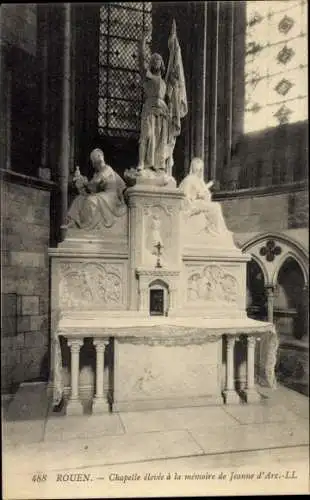 Ak Rouen Seine Maritime, Kapelle zum Gedenken an Jeanne d'Arc, Altar