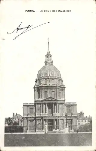 Ak Paris VII, Les Invalides, Invalidendom