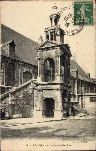 Ak Rouen Seine Maritime, La Haute-Vieille-Tour