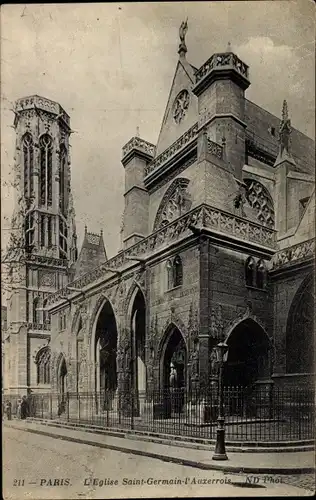 Ak Paris I Louvre, Saint Germain l'Auxerrois, Kirche