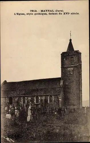 Ak Maynal Jura, gotische Kirche