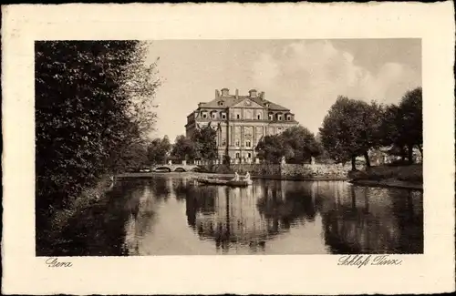 Ak Tinz Gera in Thüringen, Schloss, Brücke