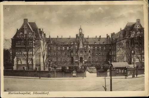 Ak Düsseldorf am Rhein, Marienhospital