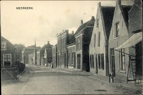 Ak Meerkerk Südholland, Straßenpartie