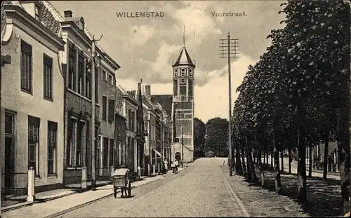 Ak Willemstad Nordbrabant Niederlande, Voorstraat