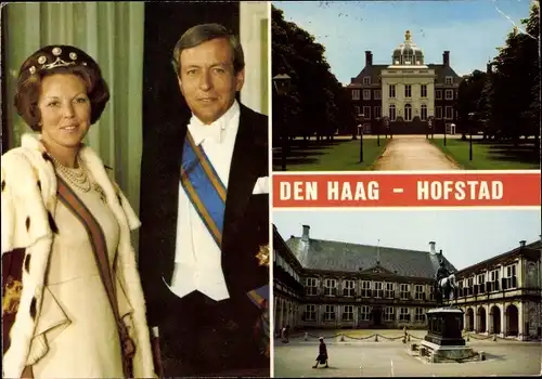 Ak Den Haag Südholland Niederlande, Königin Beatrix, Claus von Amsberg