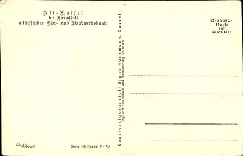 Ak Kassel in Hessen, Alt-Kassel, Holzmarkt, Passanten