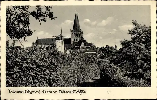 Ak Xanten am Niederrhein, Alte Mühle, Dom