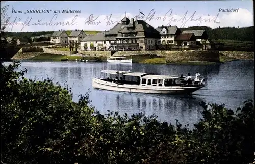 Ak Paulsdorf Dippoldiswalde, Haus Seeblick am Maltersee