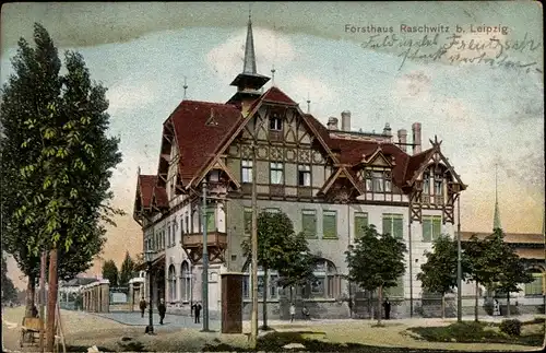 Ak Raschwitz Markkleeberg in Sachsen, Forsthaus