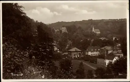 Ak Tharandt im Erzgebirge, Ortsansicht, Kirche