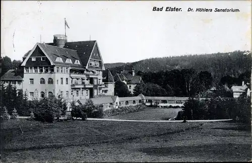 Ak Bad Elster Vogtland, Dr. Köhlers Sanatorium