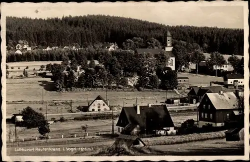 Ak Rautenkranz im Vogtland, Teilansicht