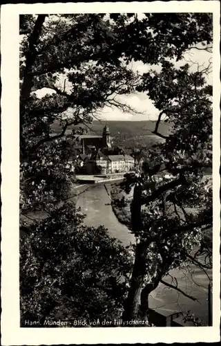 Ak Hann. Münden in Niedersachsen, Blick von der Tillyschanze